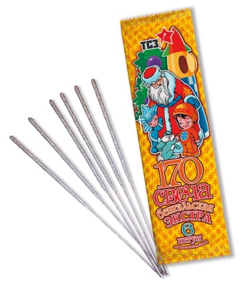 170 мм. Экстра Бенгальские огни купить в Дорогобуже | dorogobuzh.salutsklad.ru