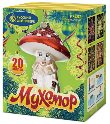 Мухомор Батарея салютов купить в Дорогобуже | dorogobuzh.salutsklad.ru